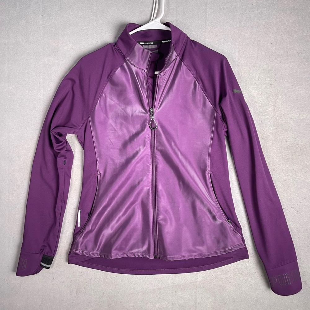 Puma‎ Running Jacket Full Zip DRYCELL Athletic Purple Womens Size M